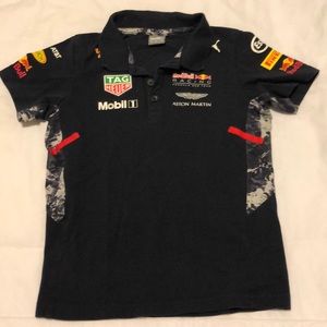 Puma Red Bull collard shirt and sweatshirt